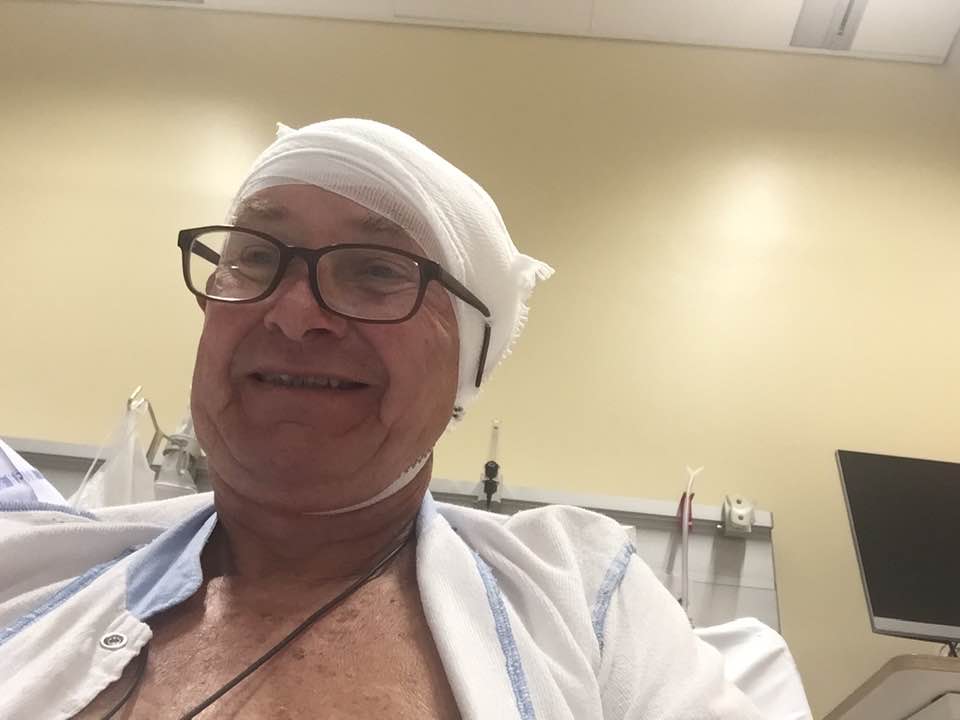 Bent Hansen efter operationen
